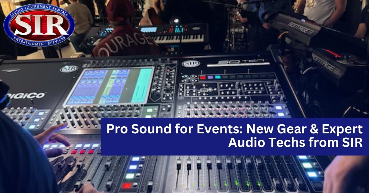 Audio engineer using a DiGiCo mixing console at a live event, SIR